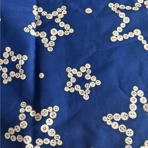 Blue Star Patterned Fabric 1 1/2 yards
